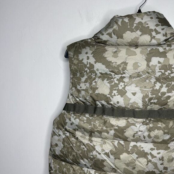 PRANA Puffer Vest Women Medium Green Wildflower NEW Hellebore Down Filled Zip-Up - Picture 8 of 16